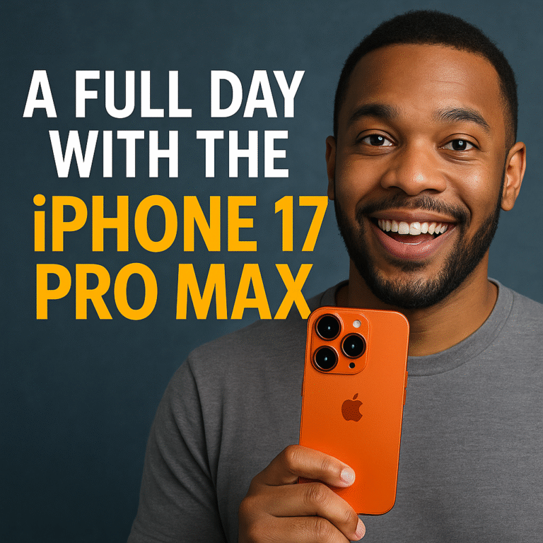 A Full Day with the iPhone 17 Pro Max — Real-World Experience and Honest Impressions