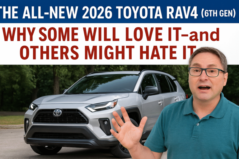 The All-New 2026 Toyota RAV4 (6th Gen): Why Some Will Love It—and Others Might Hate It